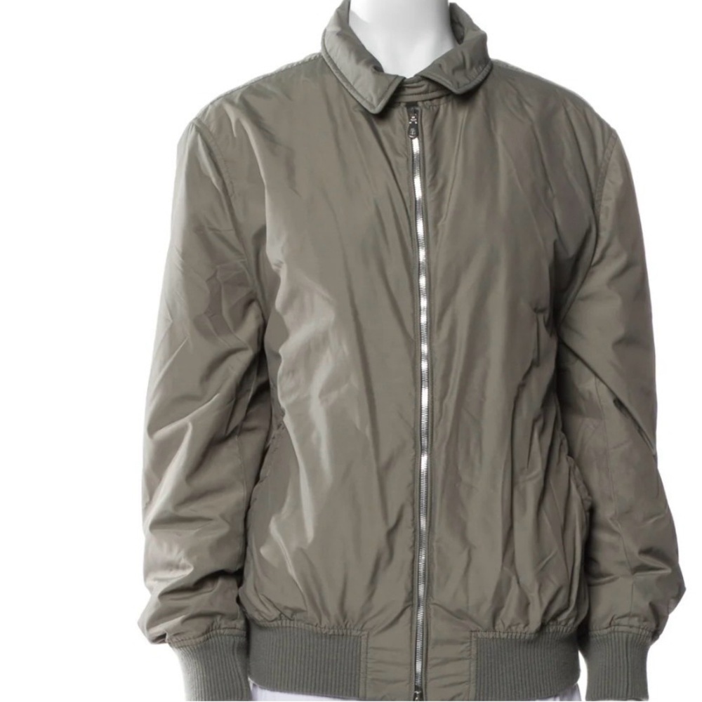 New and Authentic Brunello Cucinelli Olive Bomber Jacket